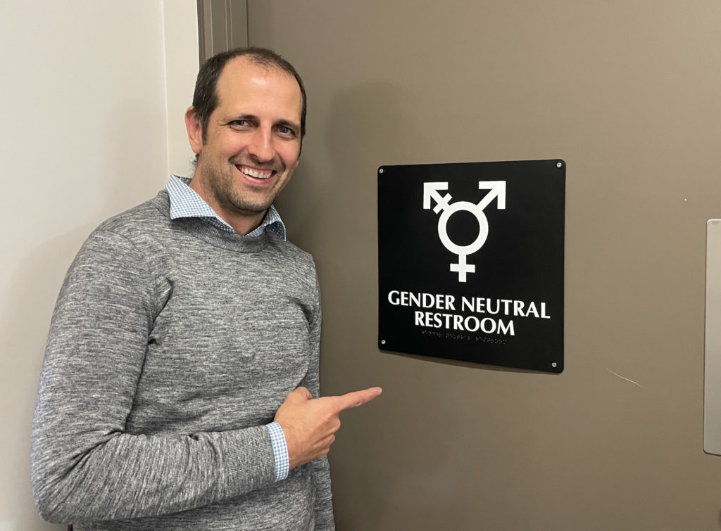 Small act, large impact: Gender Neutral bathroom signage at Caloundra ...
